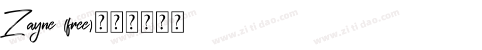 Zayne (free)字体转换